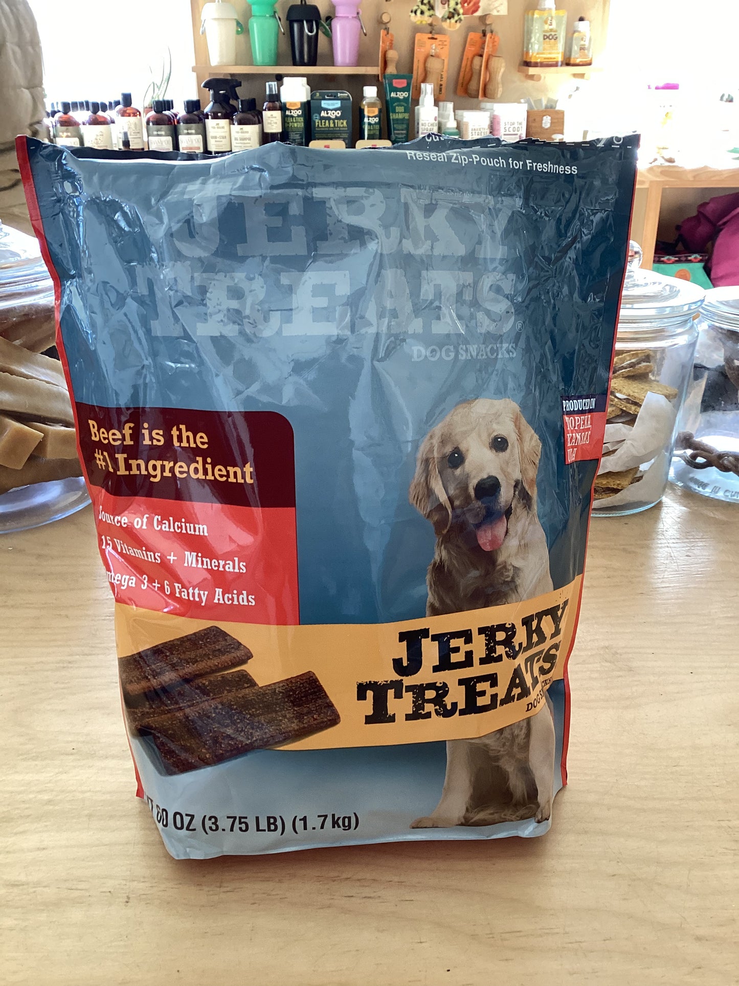 Beef jerky treat