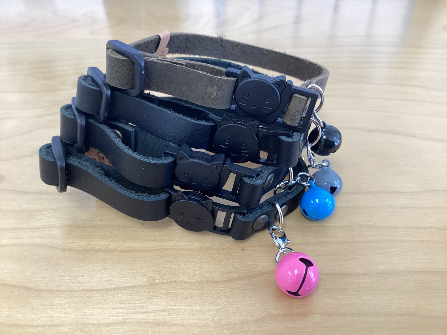 Wylie Mutt cat collar -leather