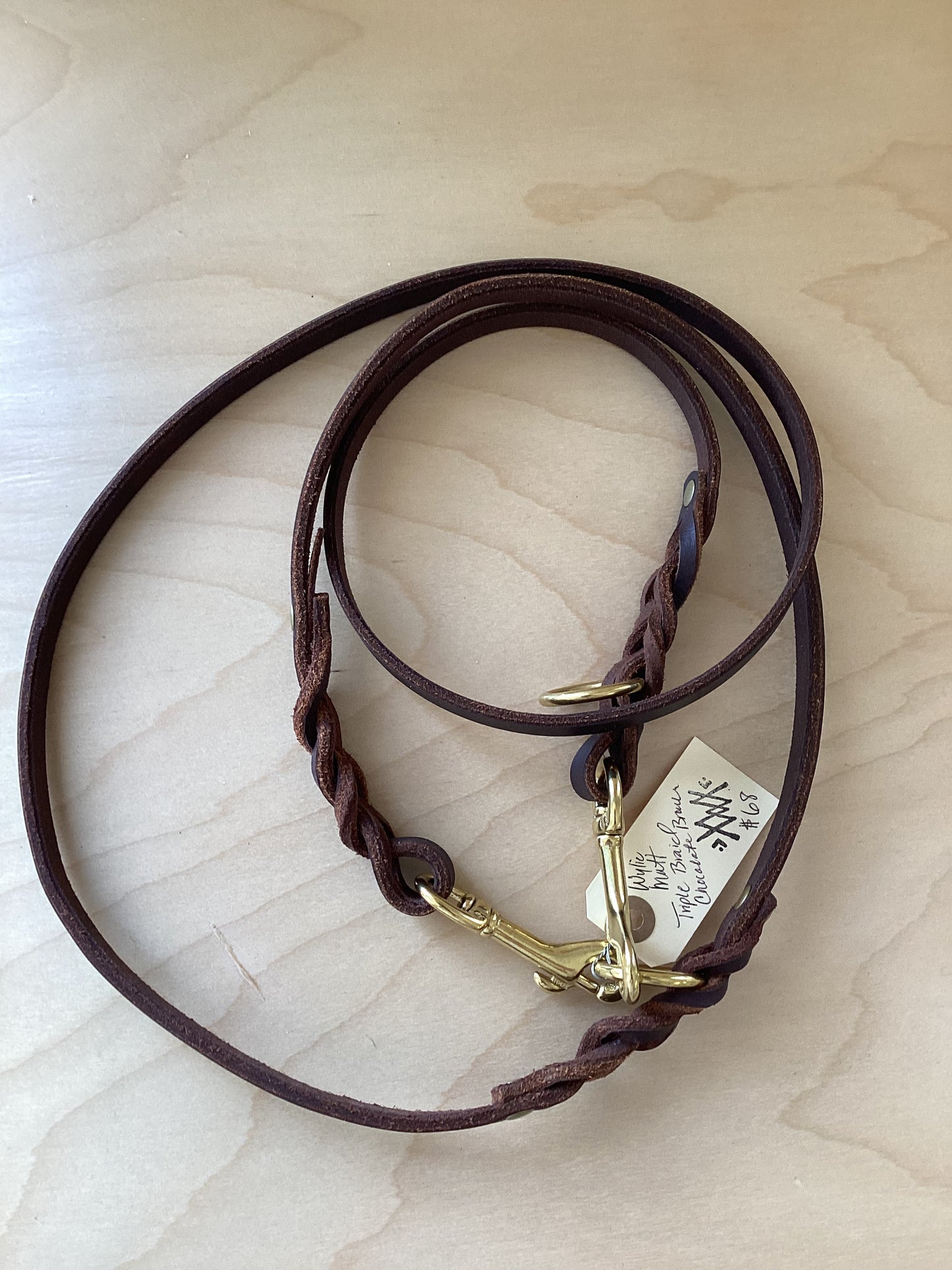 Wylie Mutt leash triple braid thin