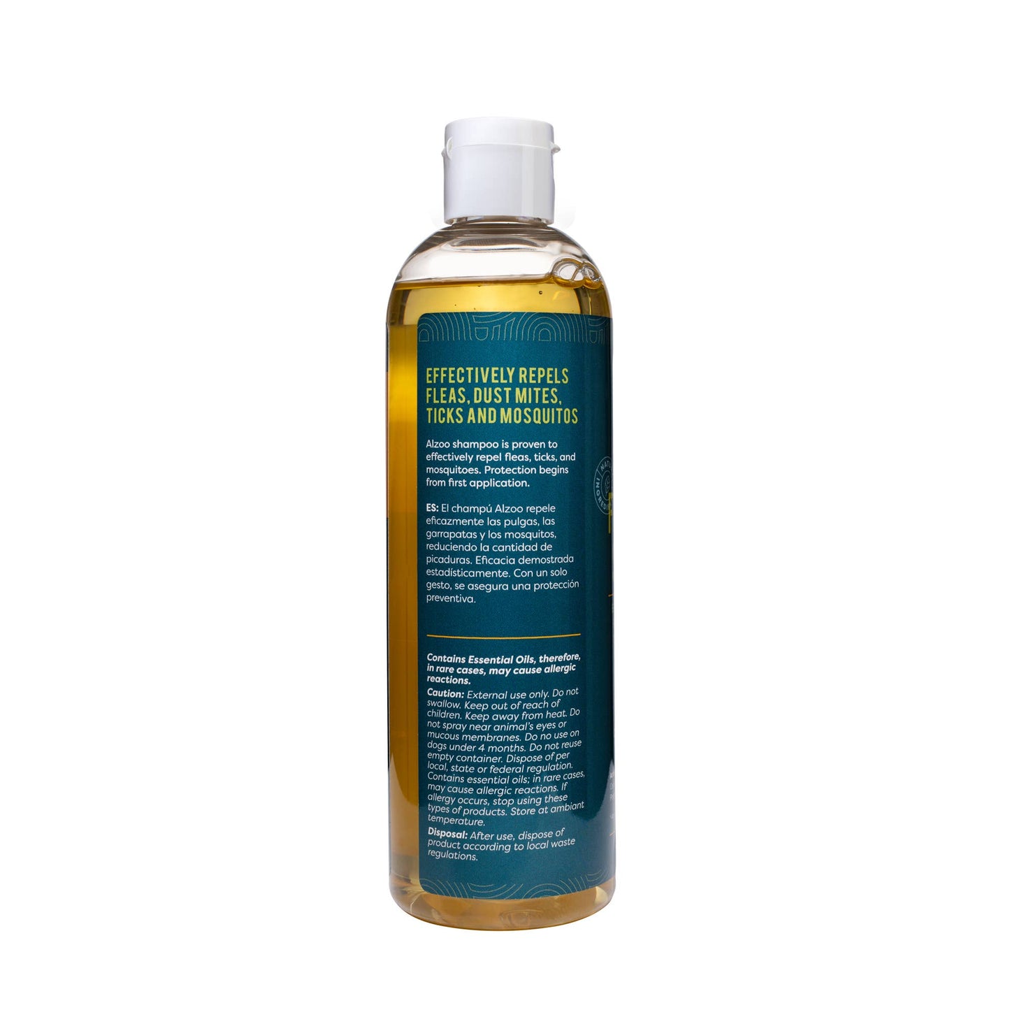 ALZOO PLANT-BASED FLEA & TICK SHAMPOO, 12oz