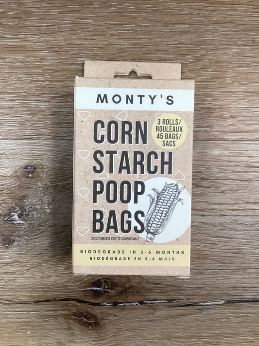 Monty’s Corn Starch Poop Bag - 3 pack