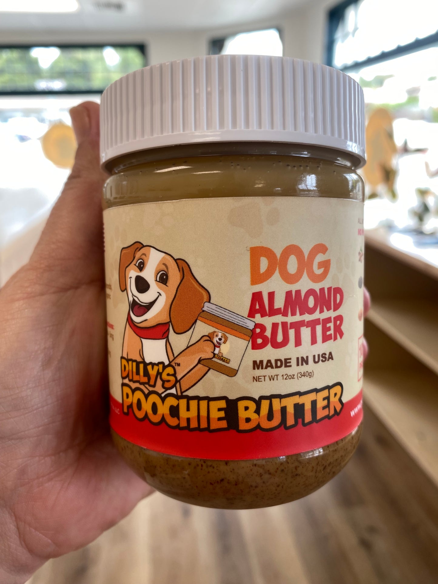 Dilly's Dog Almond Butter Jar